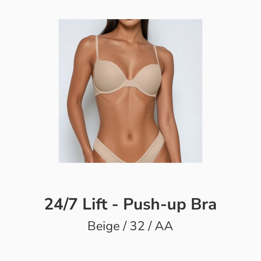Seamless Push-Up Bra - Nude